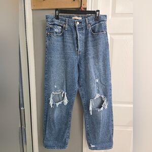 Levi Sz 31 Ribcage Straight Ankle Jeans